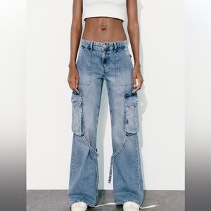 Zara cargo jeans. Worn only one time.